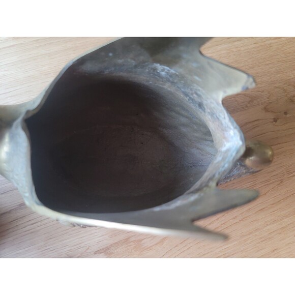 Vintage Swan Long Neck Bird Brass Sculpture Statue Figurine Gold Swan Set Of Two - Picture 7 of 14